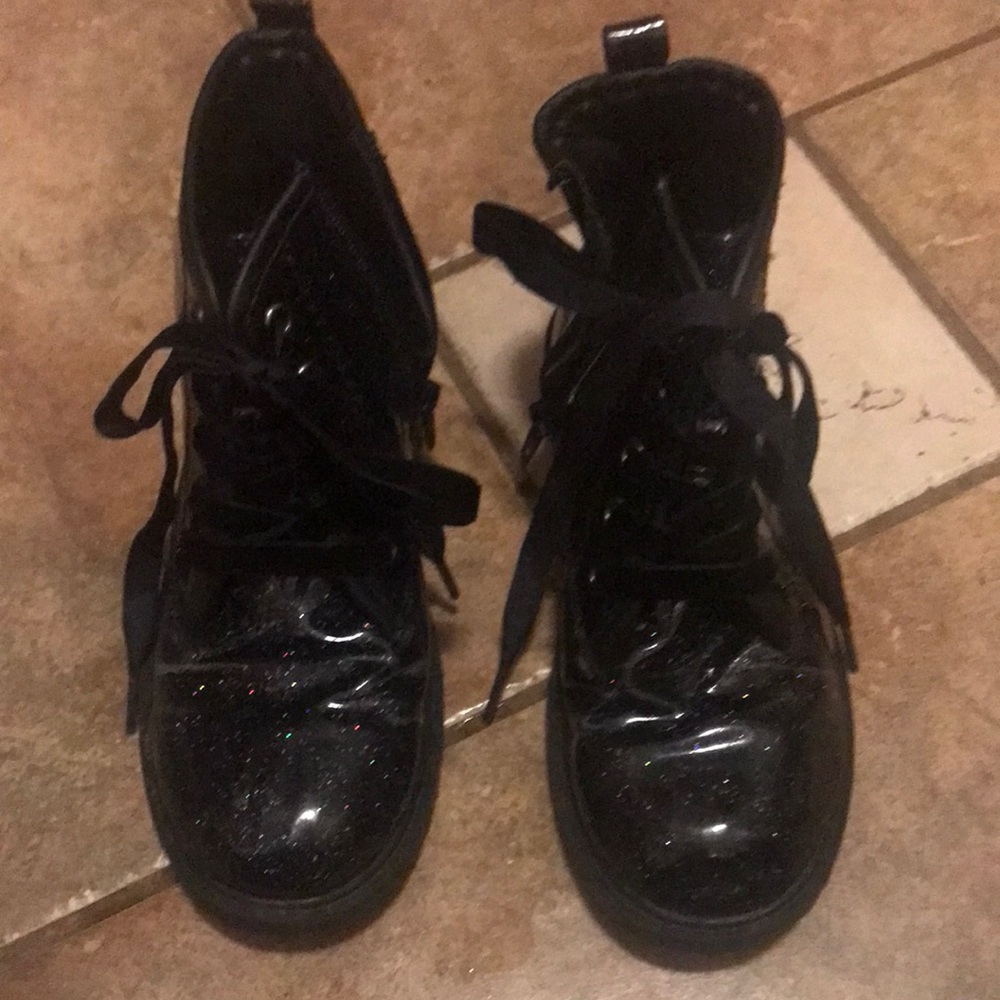 Glittery military girl Boots